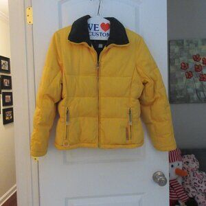 Yellow Womens Small Winter Coat
